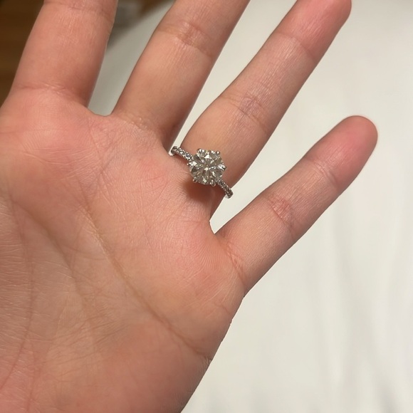 Moissainte/Diamond Engagement Ring - Picture 3 of 17